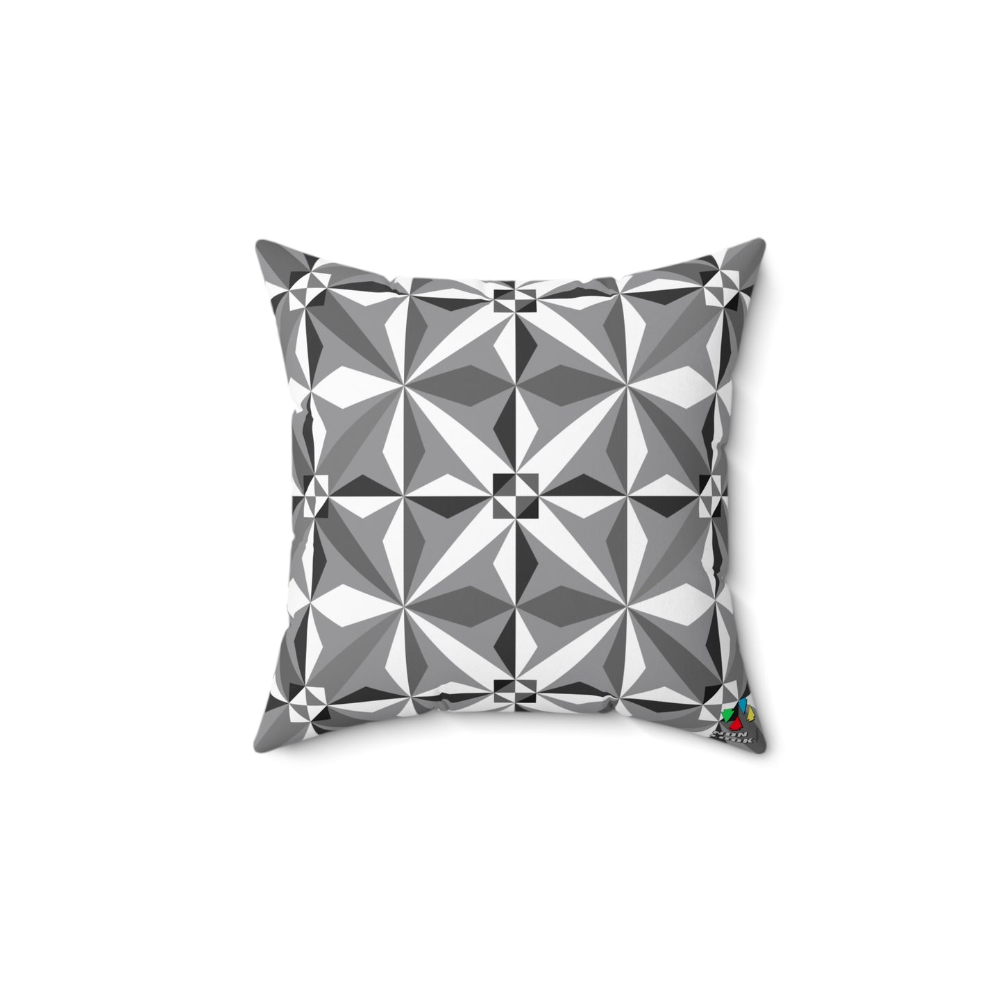 Morning Star in Gray Square Pillow