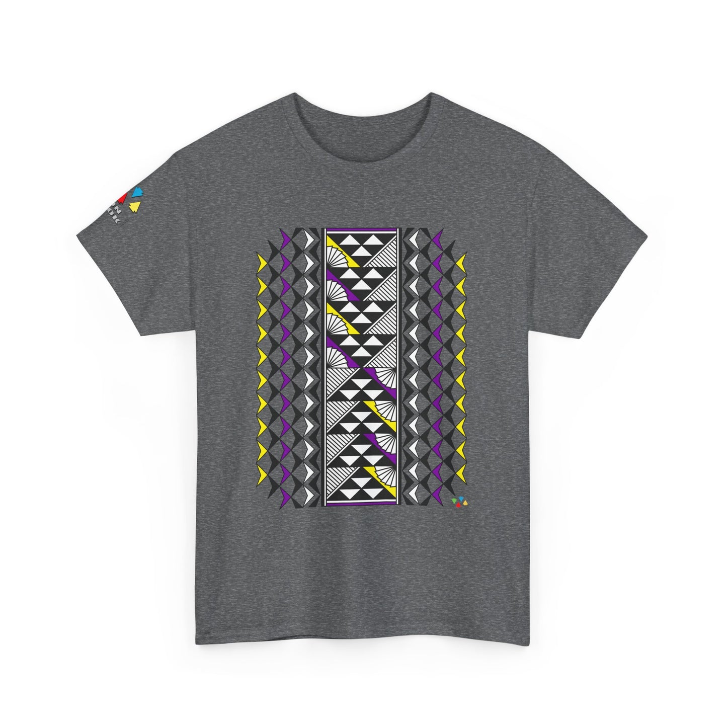 Sun and Rain in Purple/ Yellow Gildan Unisex Tee