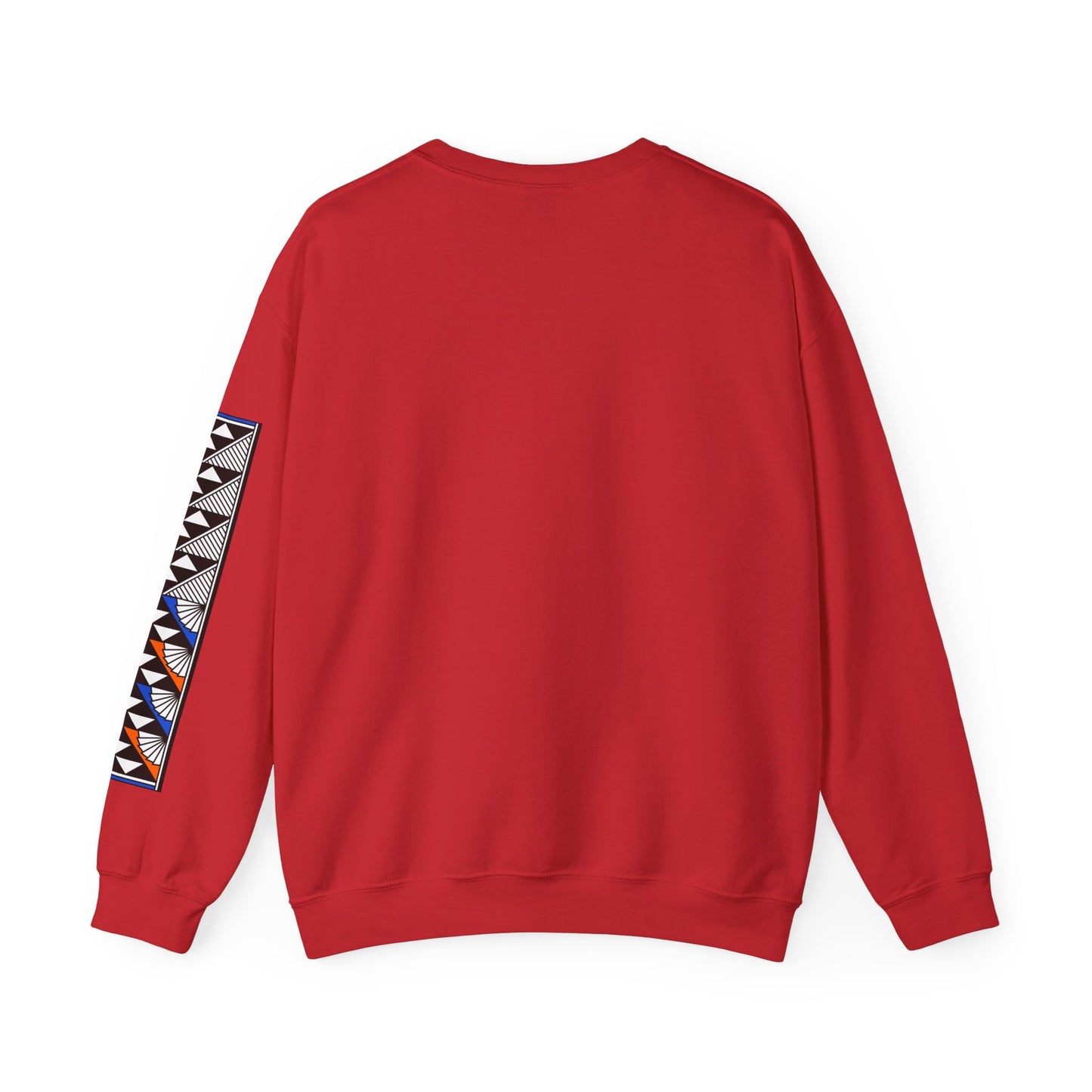 Sun and Rain in Blue/Orange Unisex Sweatshirt