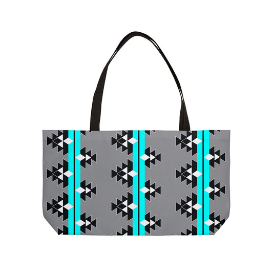 Native Stories in Turquoise Weekender Tote Bag