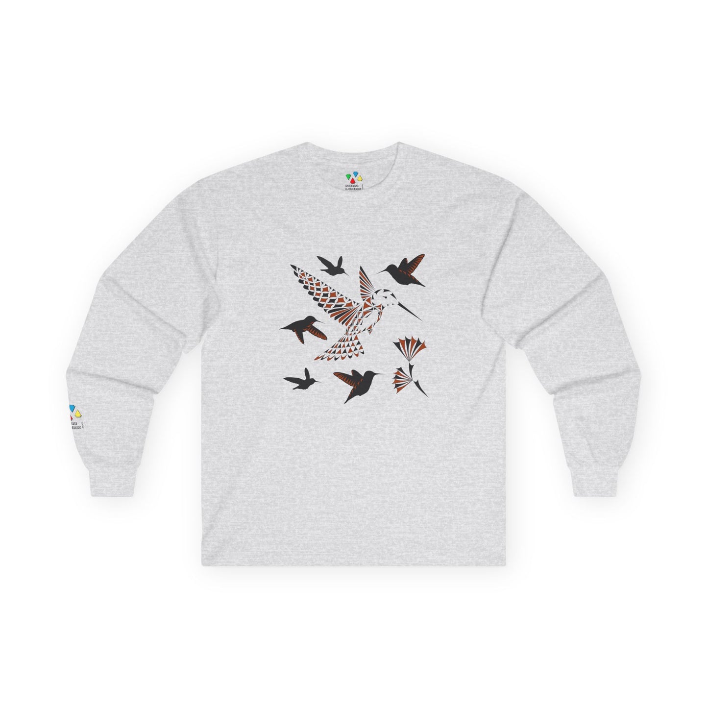Hummingbird Blessing in Rust Unisex Long Sleeve Tee