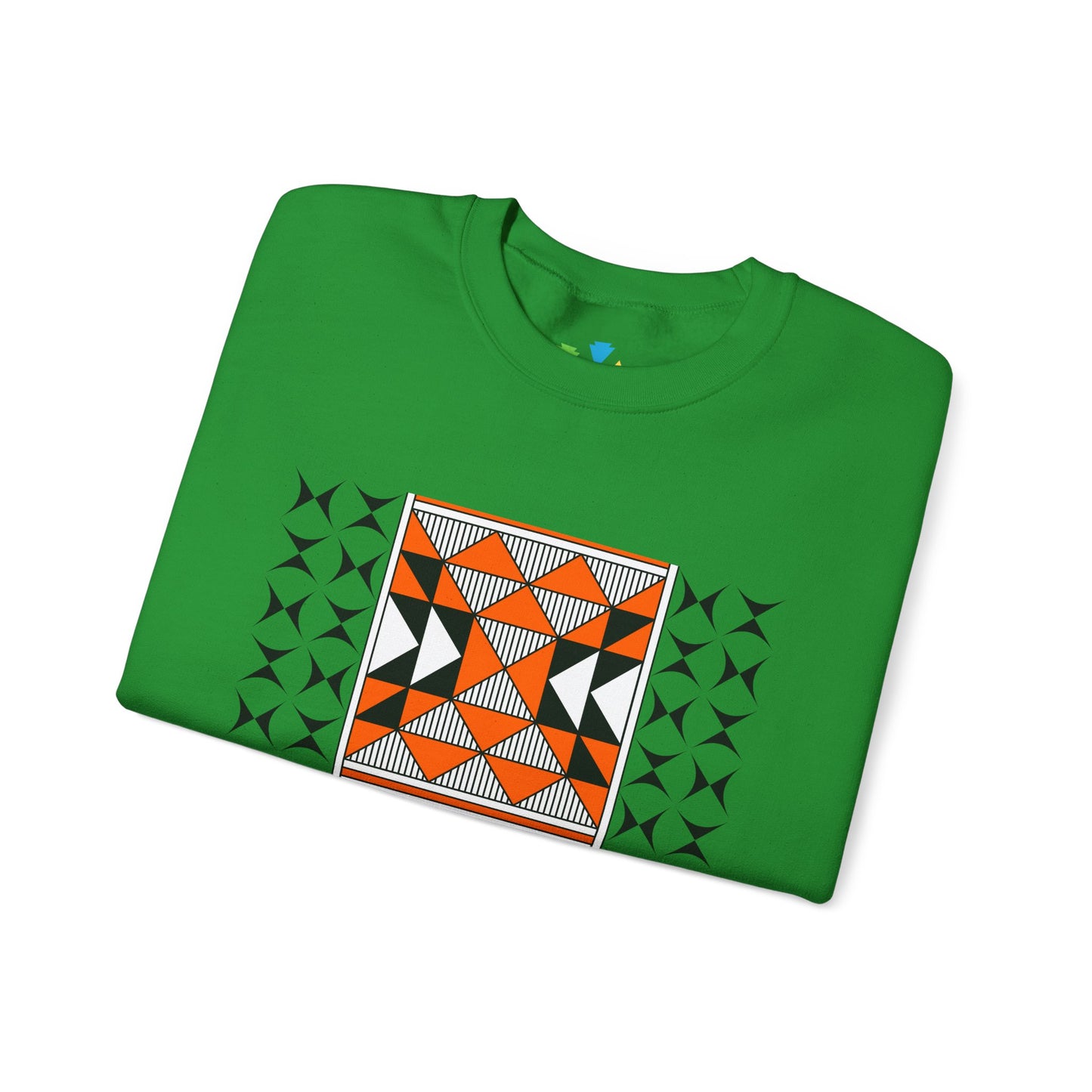 Sacred Mountains in Orange Unisex Sweatshirt