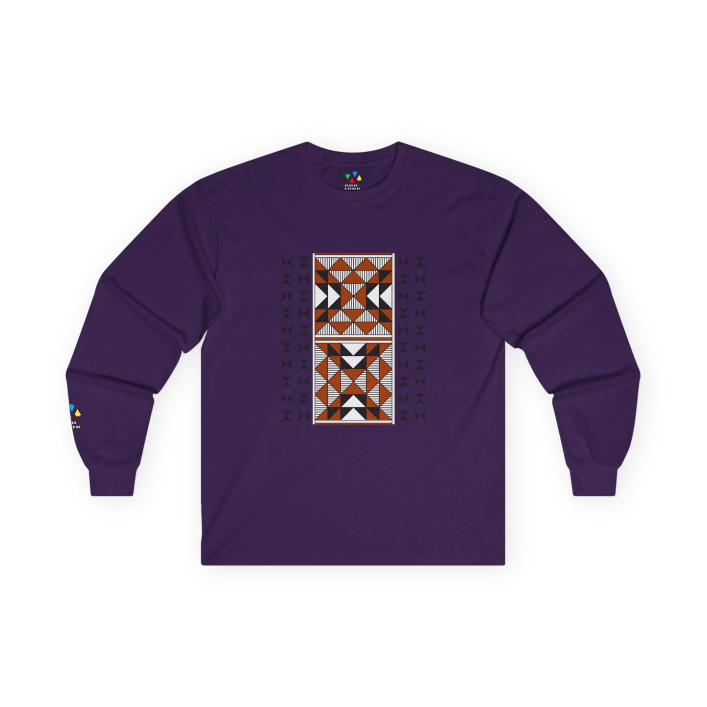 Sacred Mountains in Rust Unisex Long Sleeve Tee