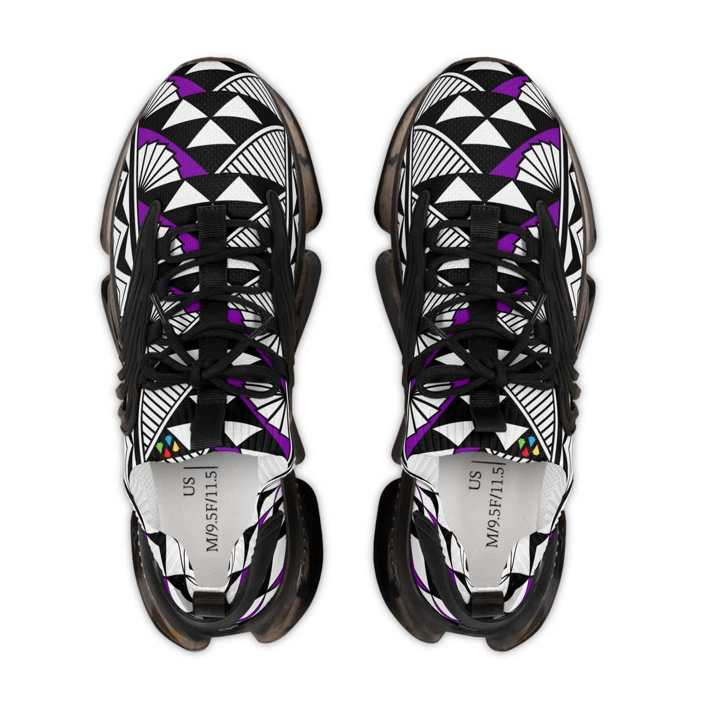 Sun and Rain in Purple Men's Mesh Sneakers