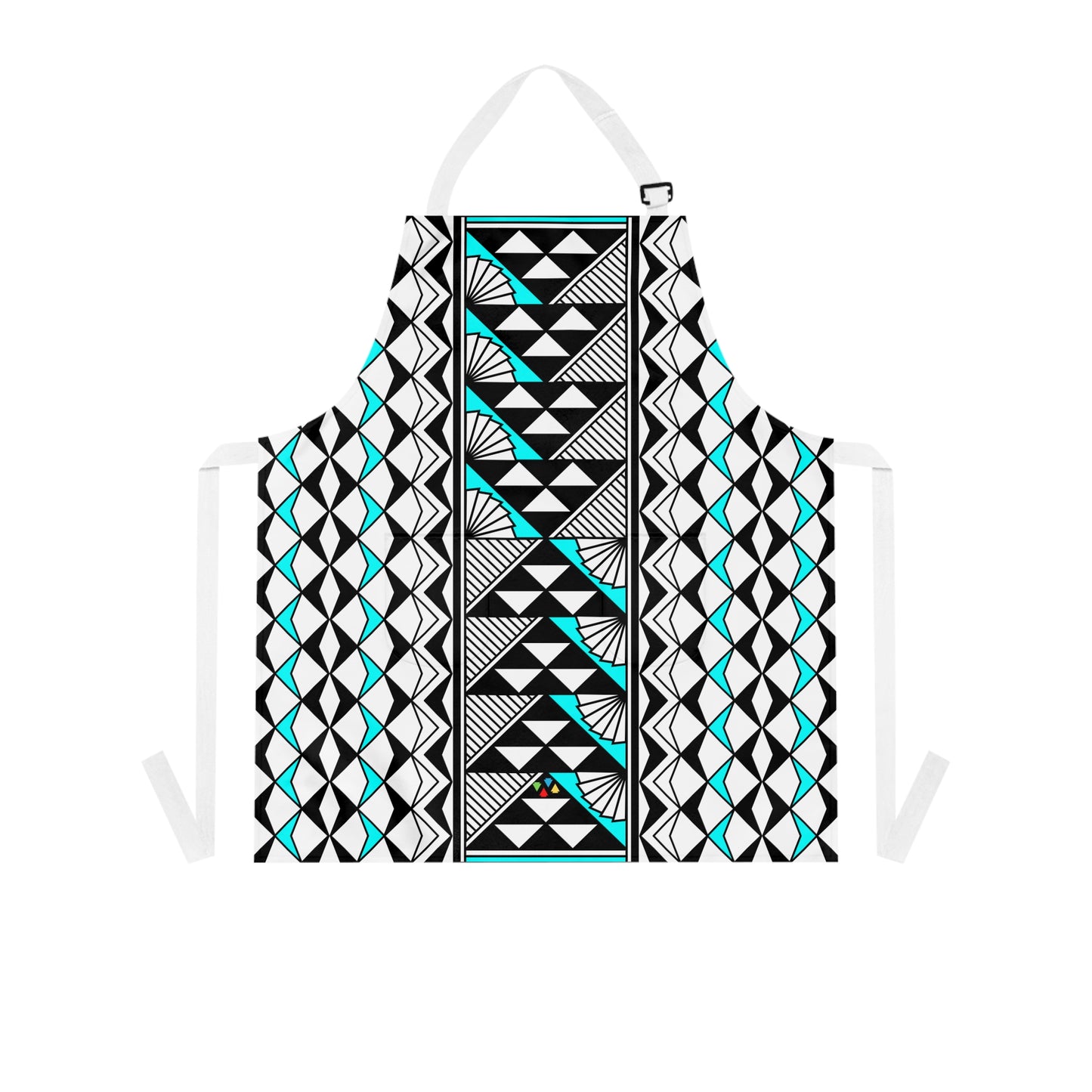 Turquoise Native Sun and Rain Two Pocket Apron