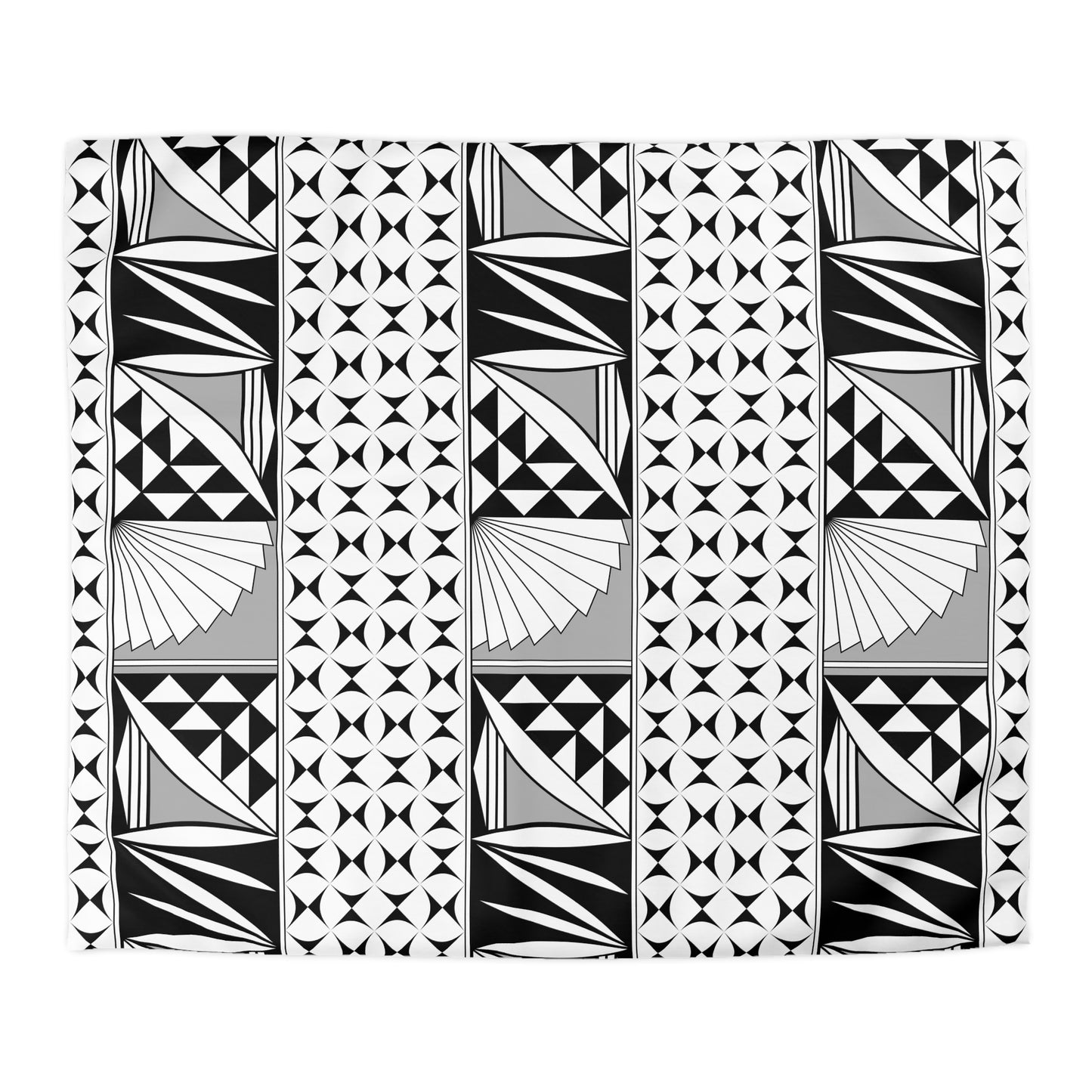 Southwest Sunrise in Gray Microfiber Duvet Cover