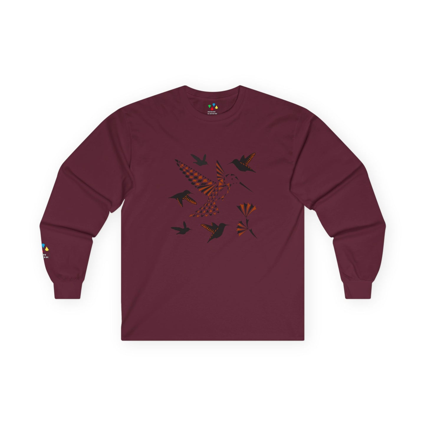 Hummingbird Blessing in Rust Unisex Long Sleeve Tee