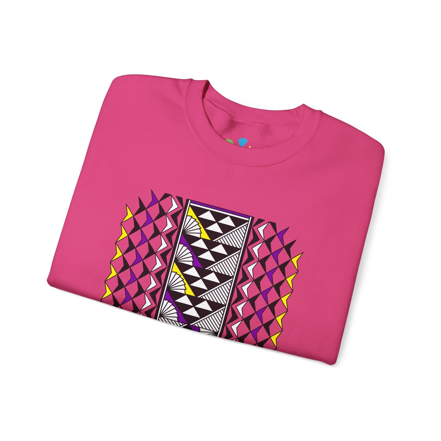 Sun and Rain in Purple/Yellow Unisex Sweatshirt