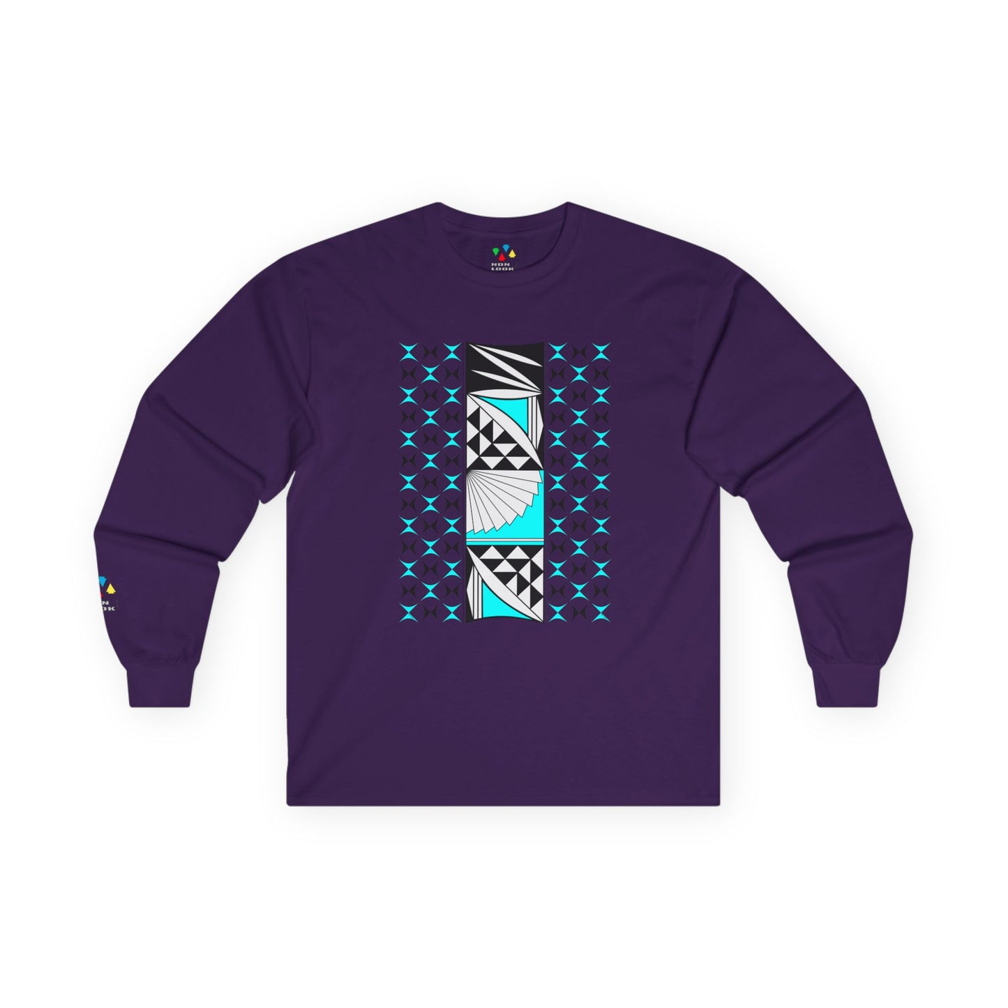 Southwest Sunrise in Turquoise Unisex Long Sleeve Tee