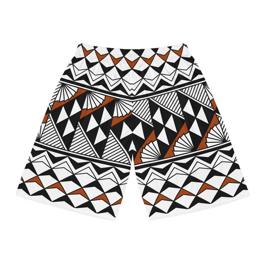 Sun and Rain in Rust Basketball Shorts