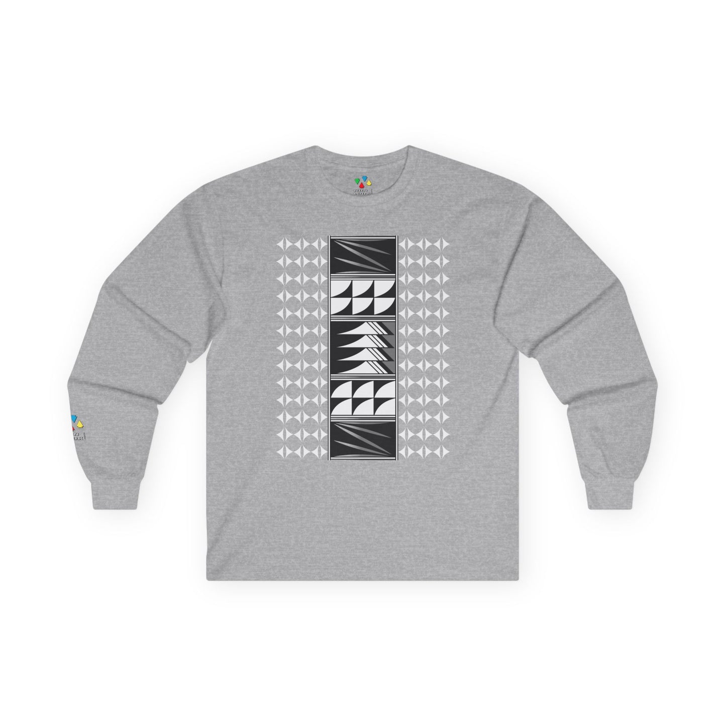 Feather Blessings in Gray Unisex Long Sleeve Tee