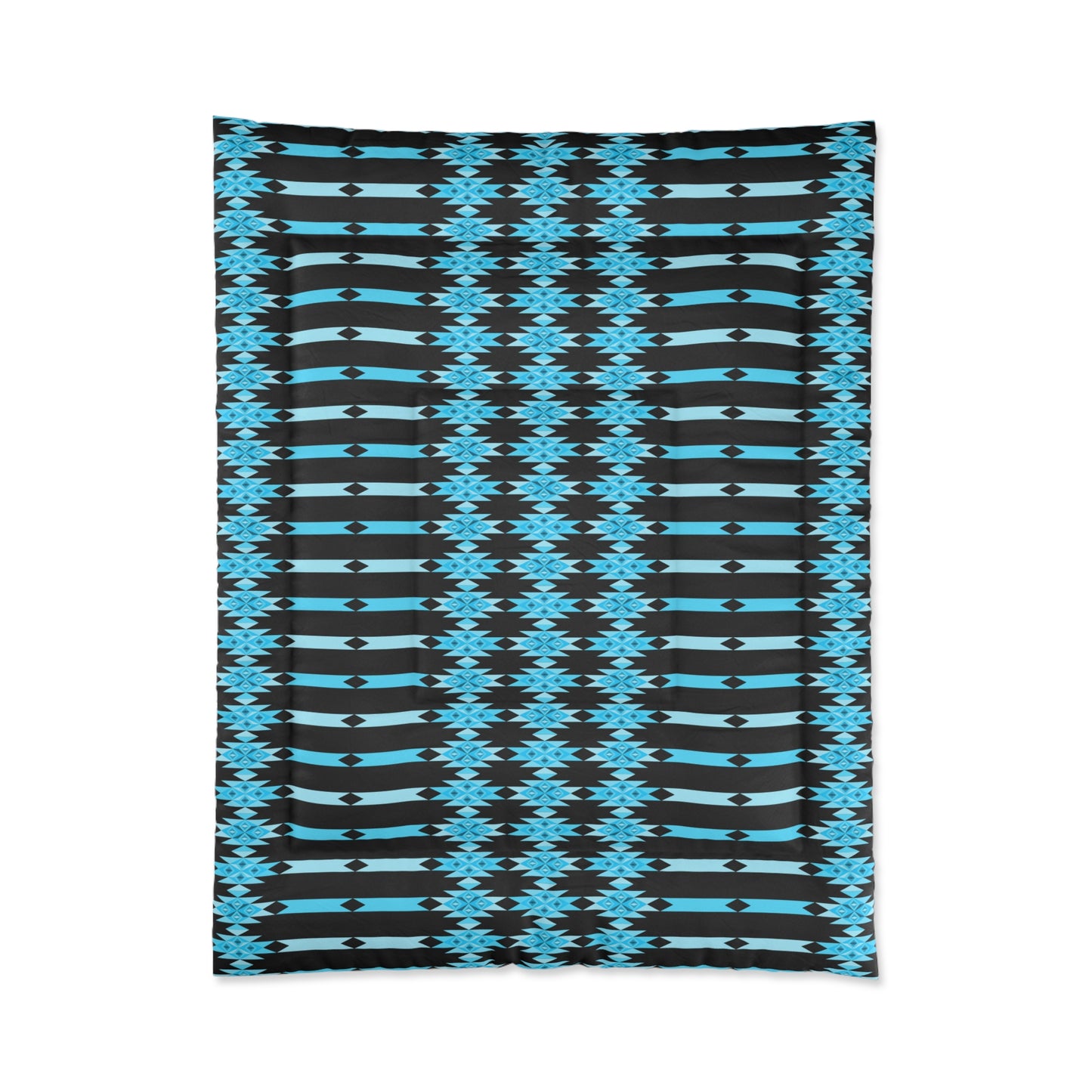 Southwest Desert Diamonds in Turquoise Comforter