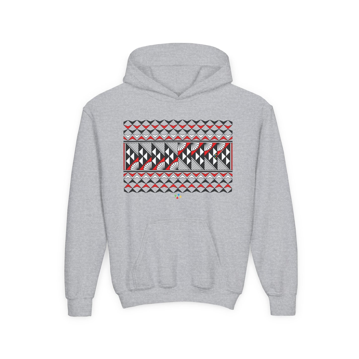 Red Rain and Sun Youth Heavy Blend Hooded Sweatshirt