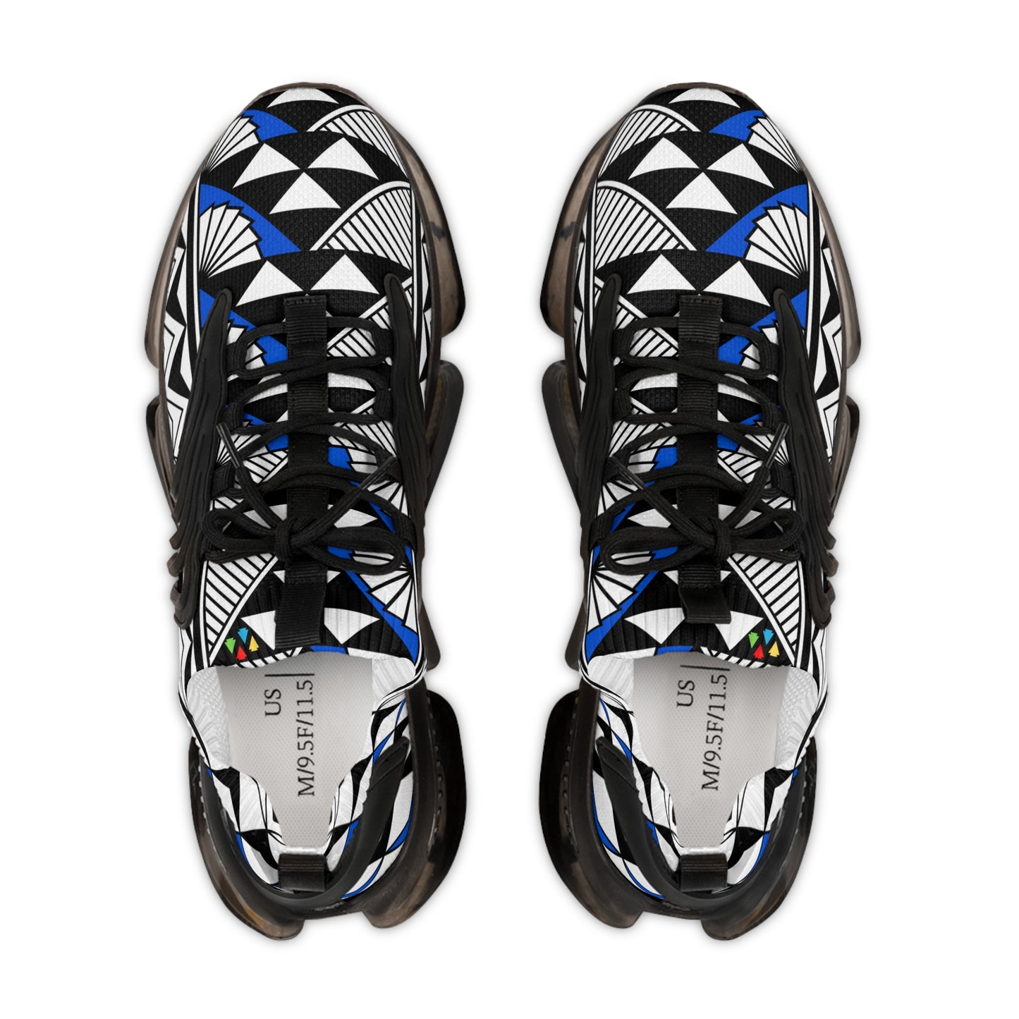 Sun and Rain in Blue Men's Mesh Sneakers