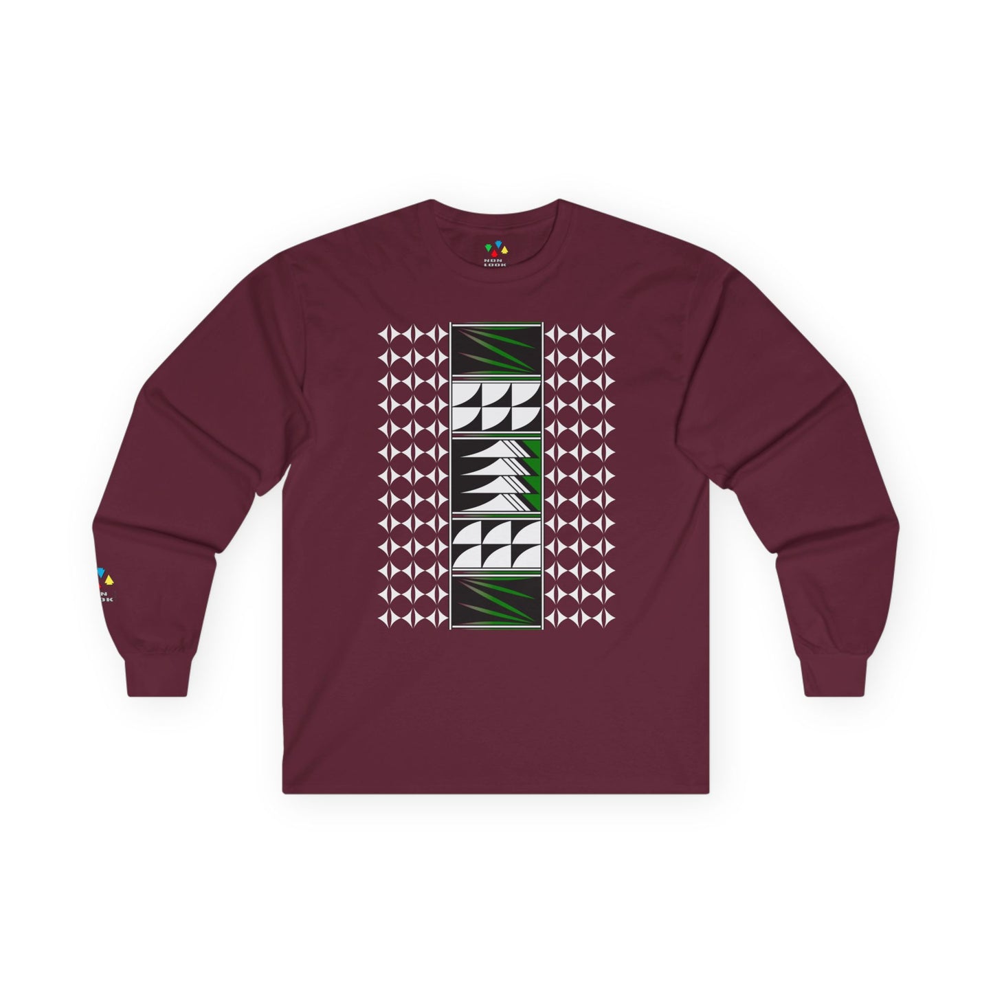 Feather Blessings in Green Unisex Long Sleeve Tee