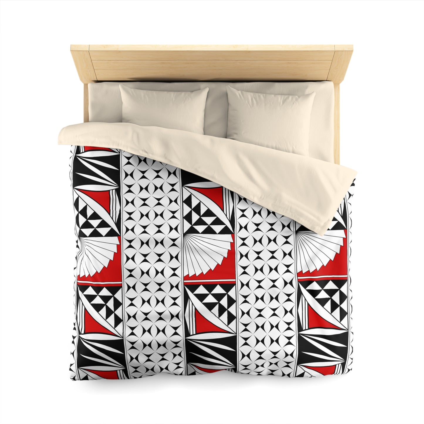Southwest Sunrise in Red Microfiber Duvet Cover