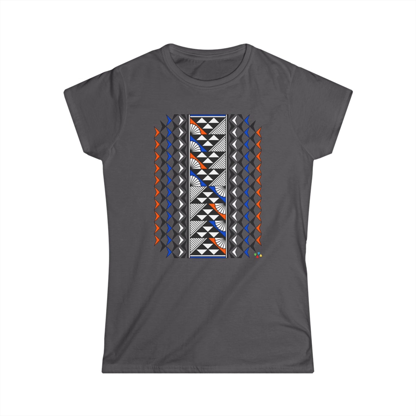 Blue/Orange Southwest Sun and Rain Women's Softstyle Tee