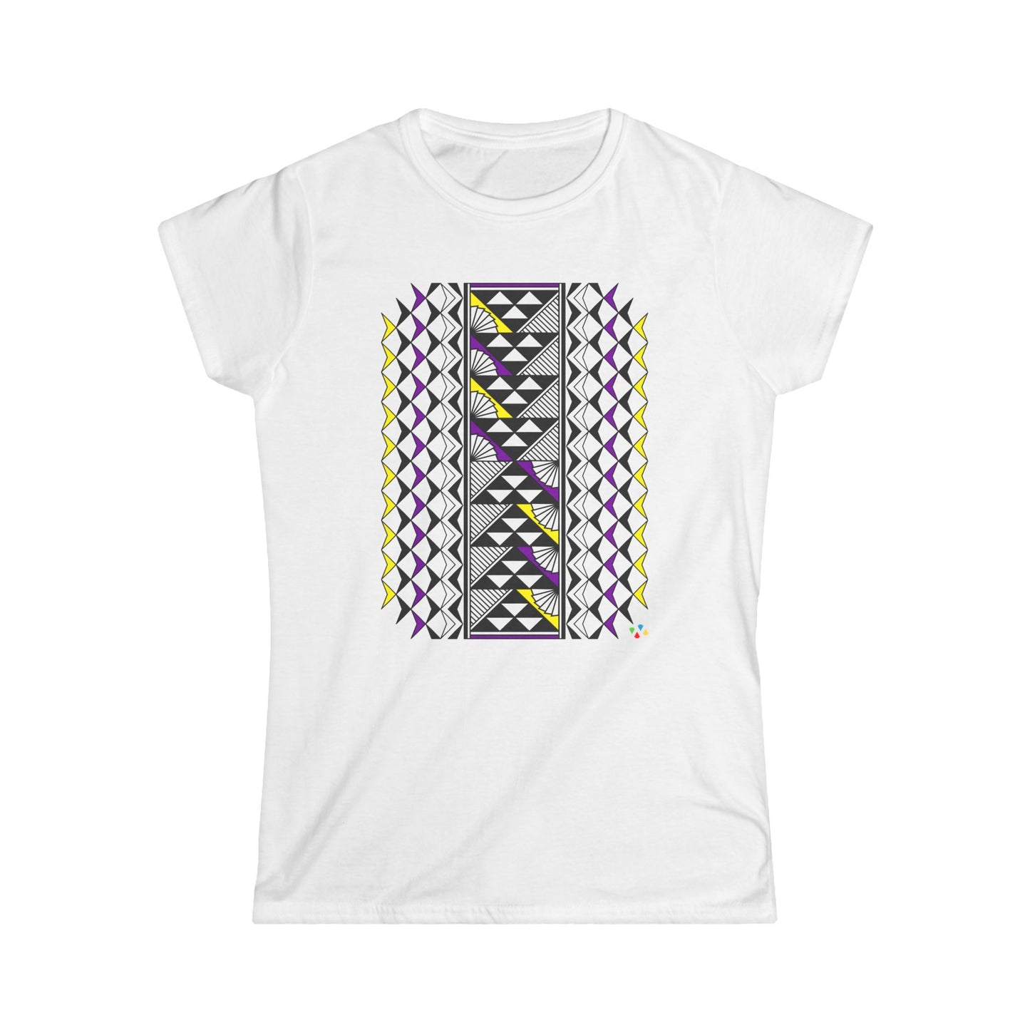 Purple/Yellow Southwest Sun and Rain Women's Softstyle Tee