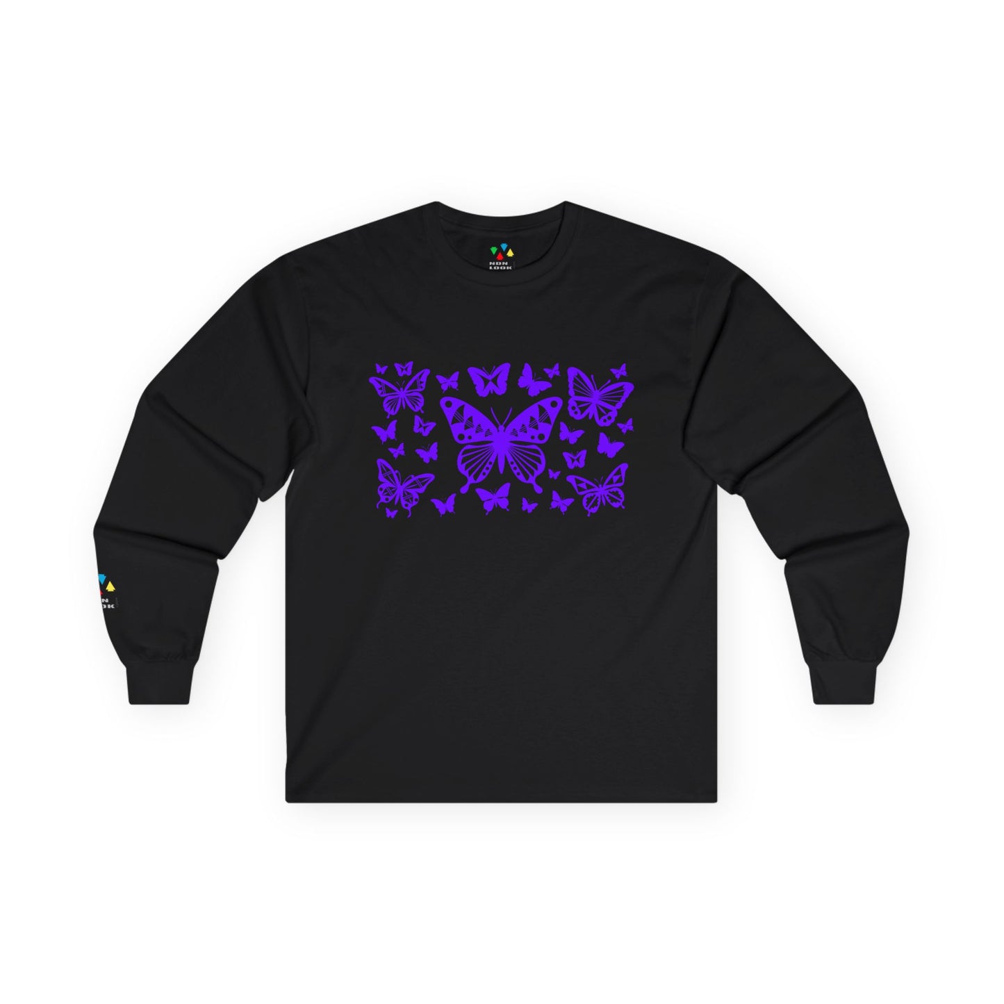 Butterfly Dance in Purple Unisex Long Sleeve Tee