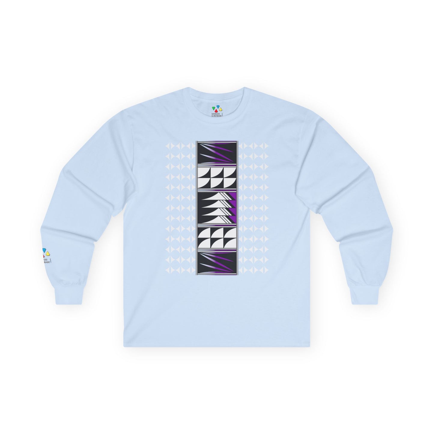 Feather Blessings in Purple Unisex Long Sleeve Tee