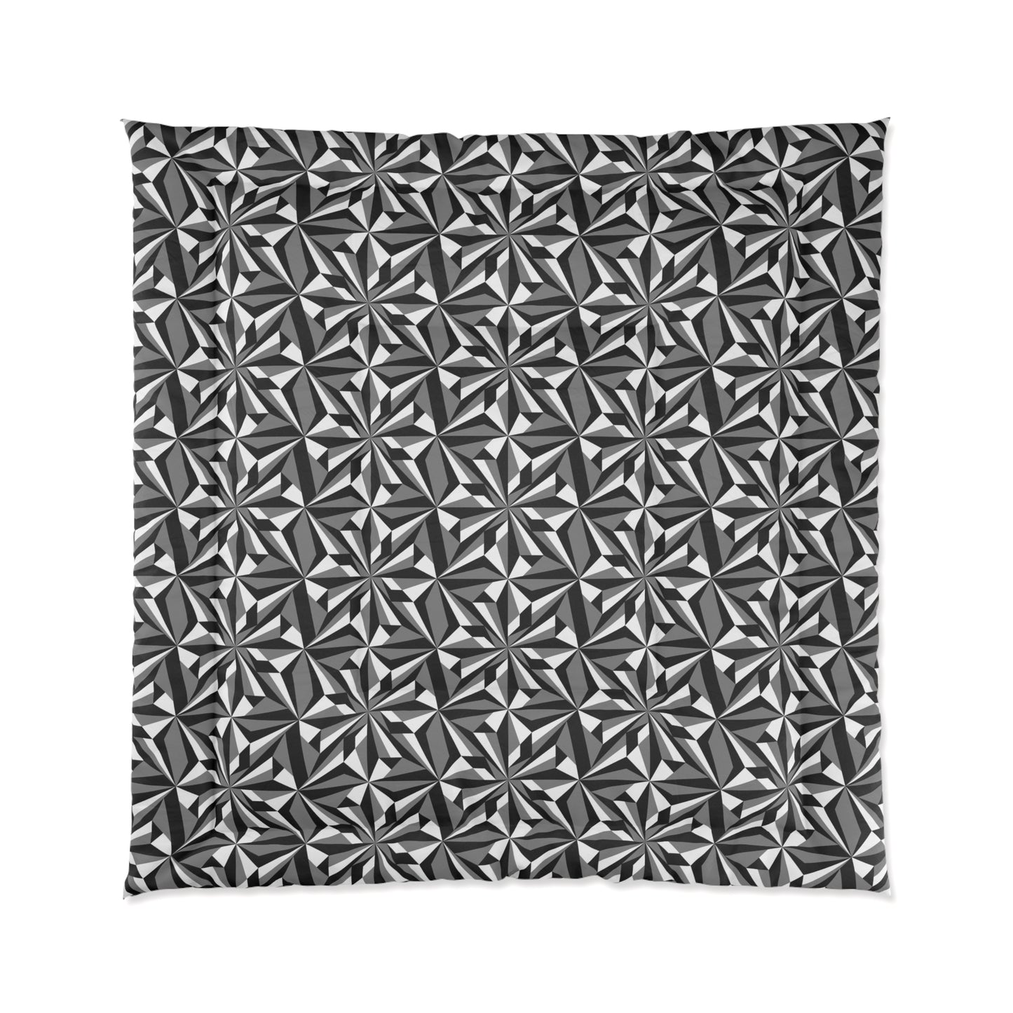 Southwest Desert Flower in Gray Comforter