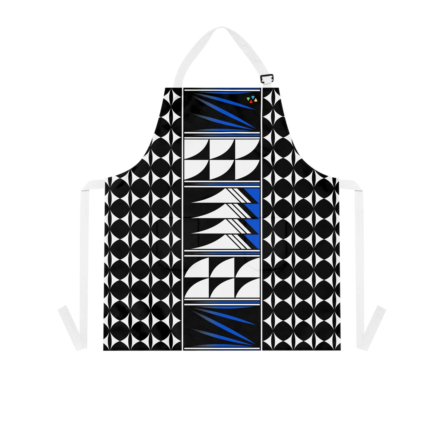 Blue Native Feather Blessing Two Pocket Apron