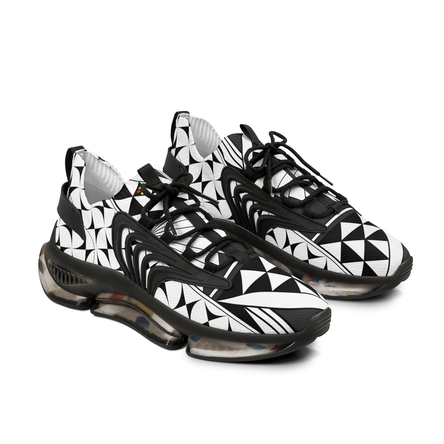 Southwest Sunrise in Charcoal Men's Mesh Sneakers