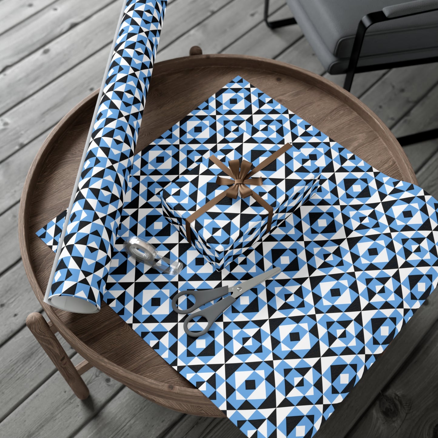 Light Blue Sacred Mountains Gift Wrap Papers