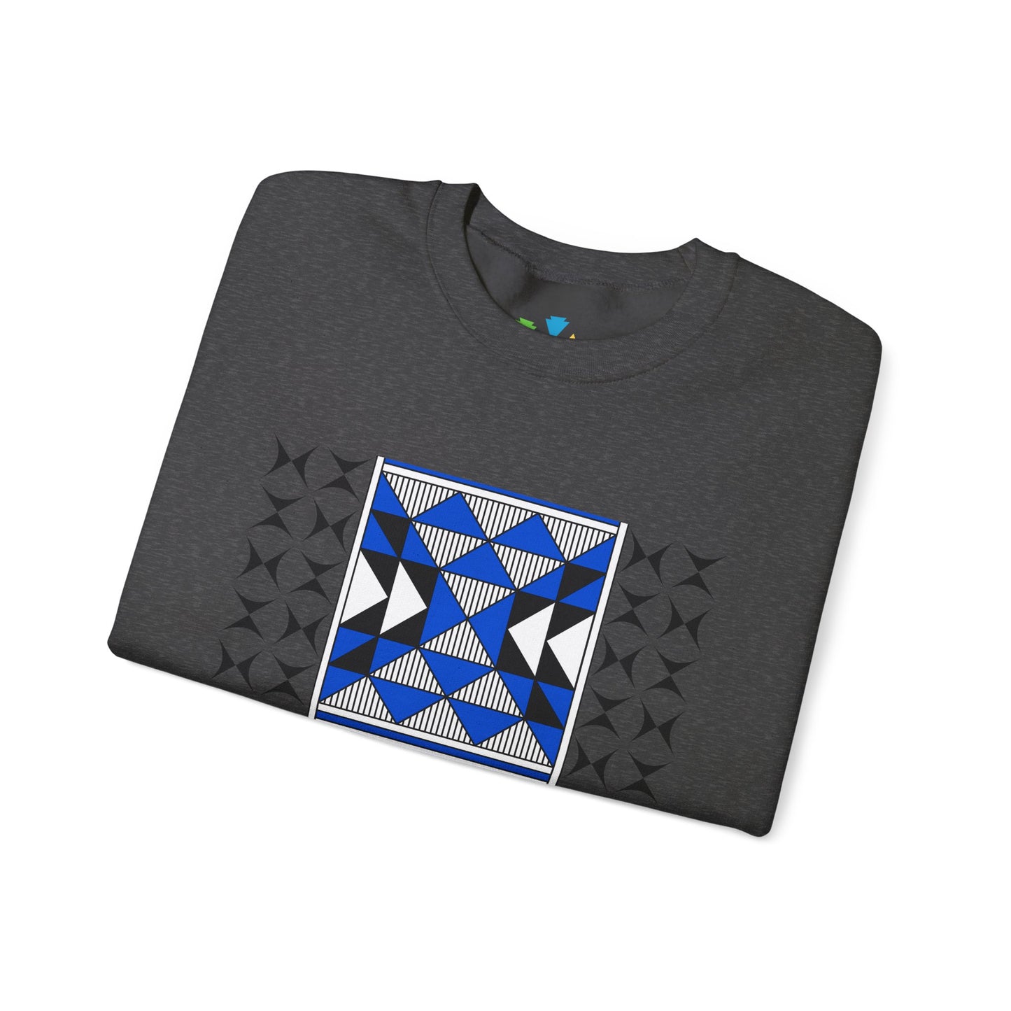 Sacred Mountains in Blue Unisex Sweatshirt