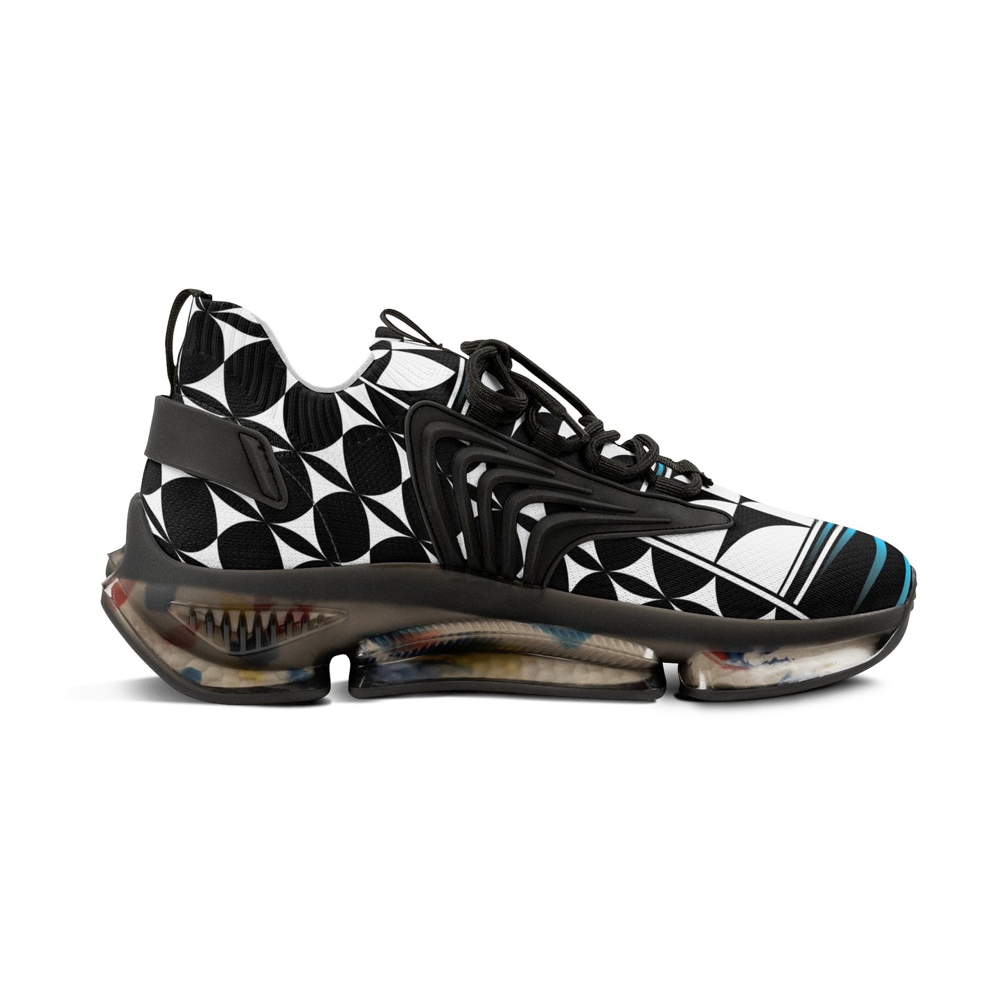 Feather Blessing in Turquoise Men's Mesh Sneakers