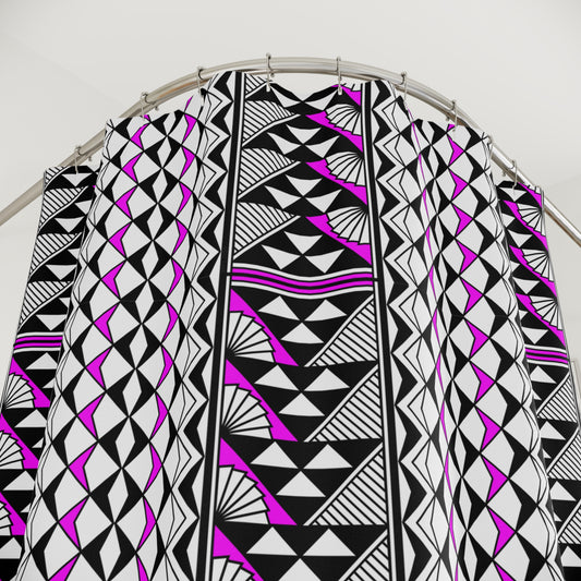 Southwest Rain and Sun in Pink Shower Curtains