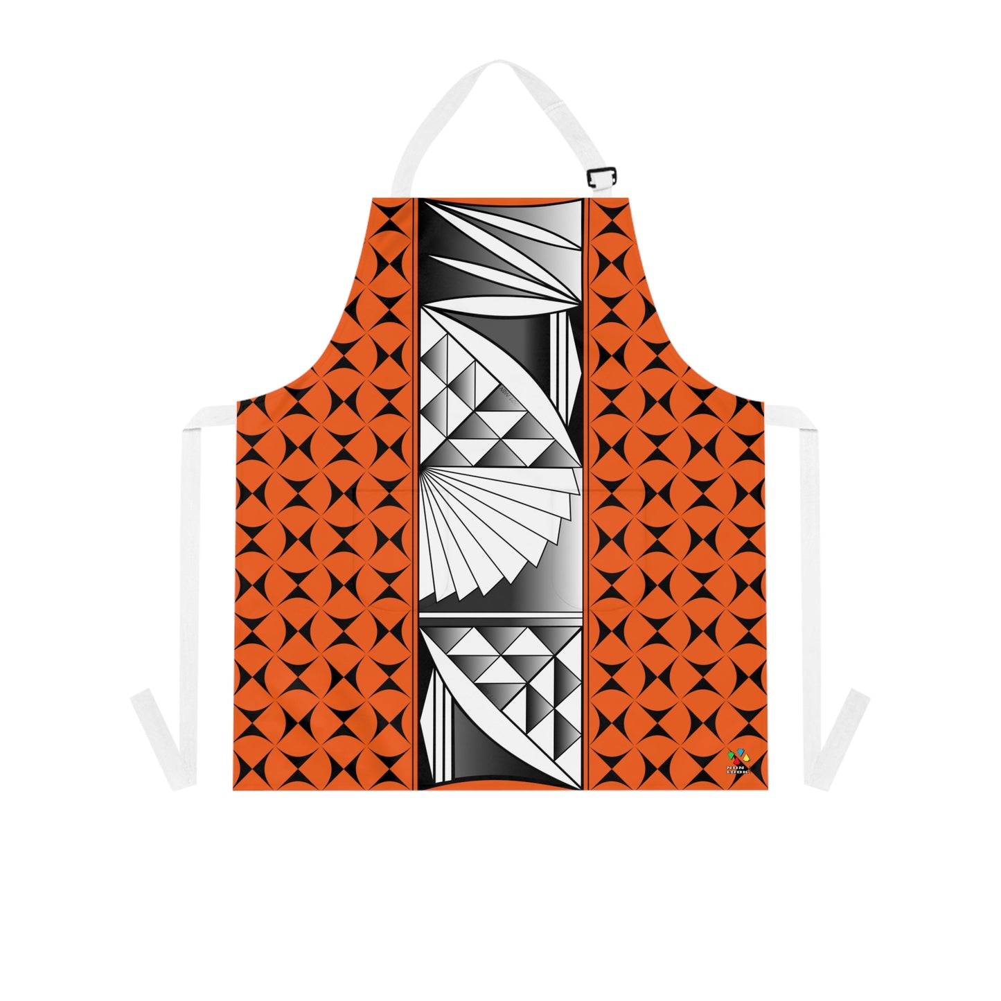 Chrome Sunrise in Orange Two Pocket Apron