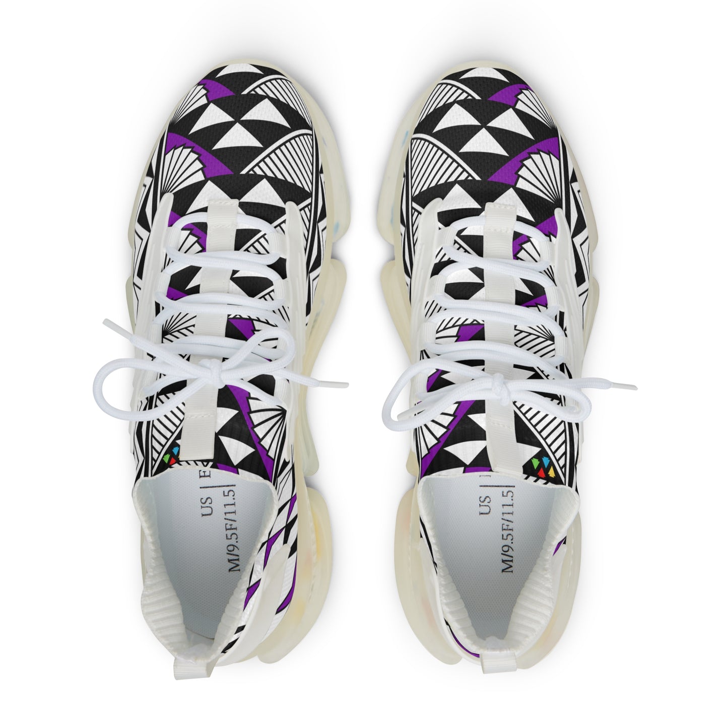 Sun and Rain in Purple Men's Mesh Sneakers
