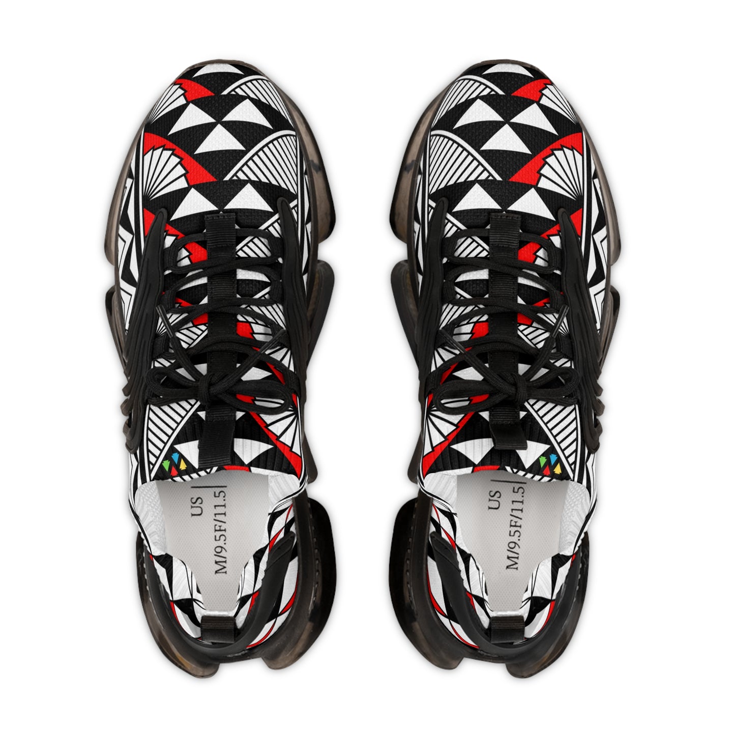 Sun and Rain in Red Men's Mesh Sneakers