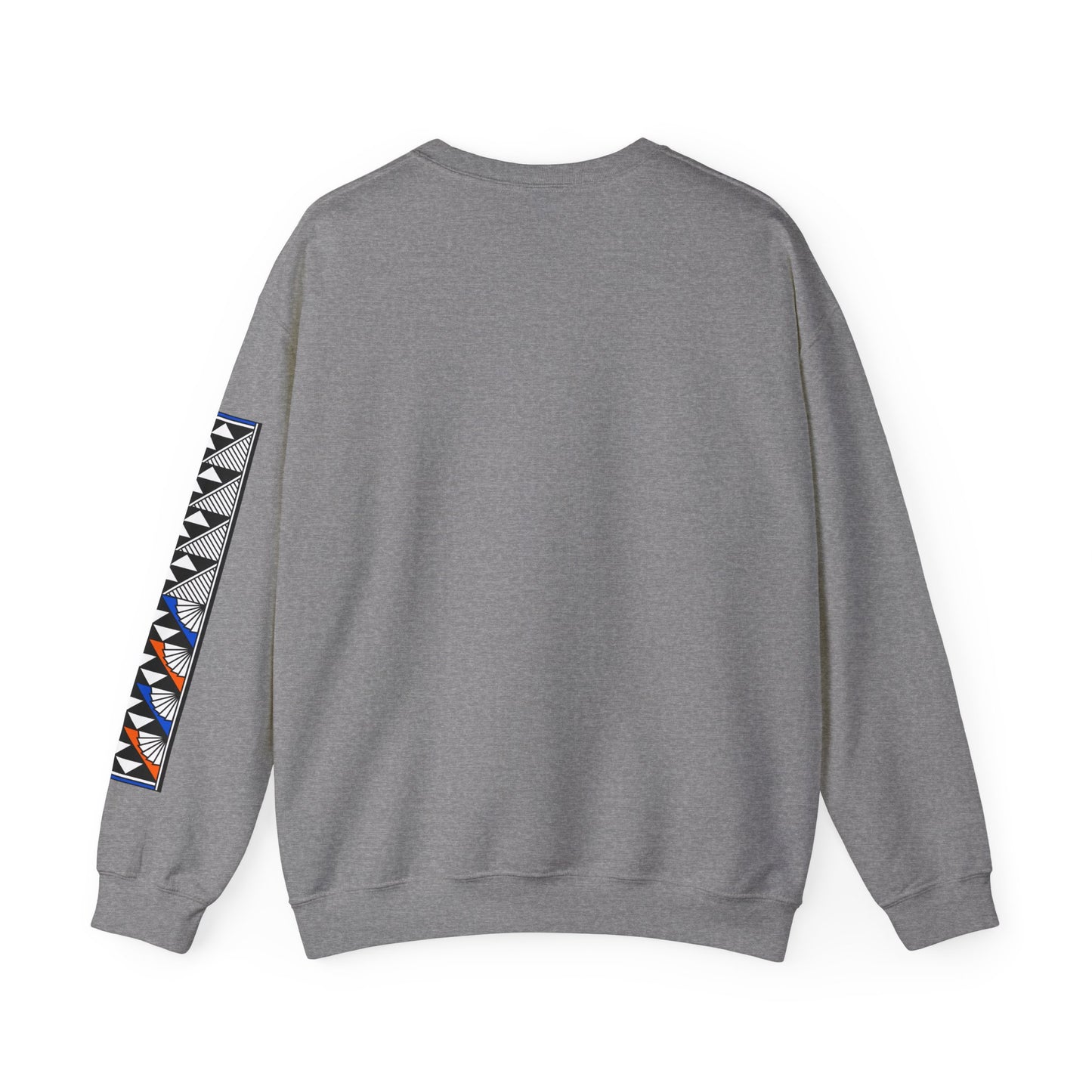 Sun and Rain in Blue/Orange Unisex Sweatshirt