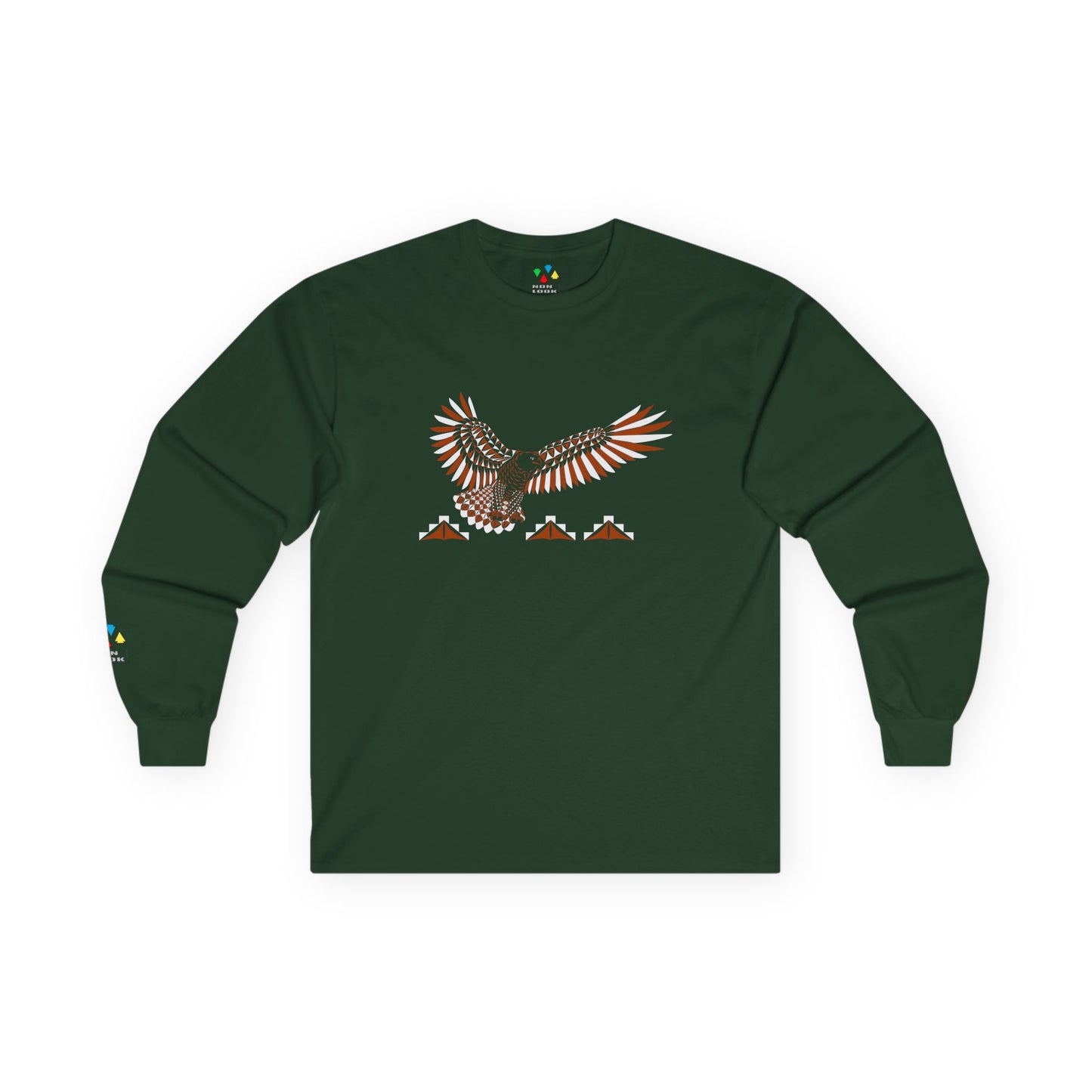 Soaring Eagle in Rust Unisex Long Sleeve Tee