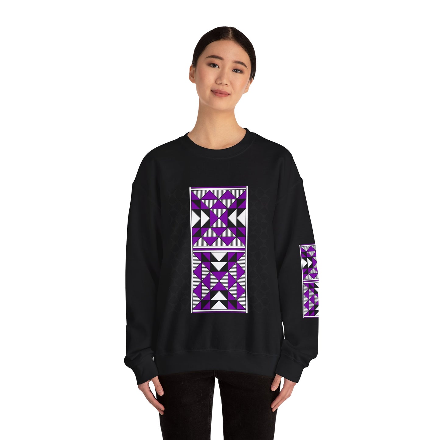 Sacred Mountains in Purple Unisex Sweatshirt