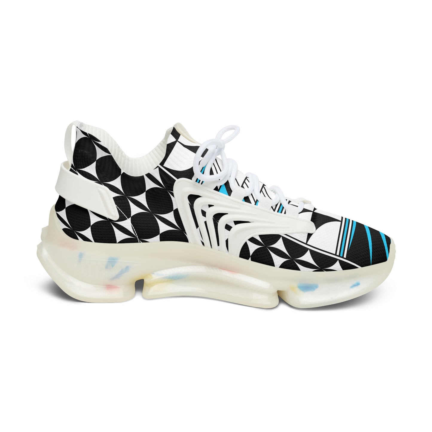 Feather Blessing in Turquoise Women's Mesh Sneakers