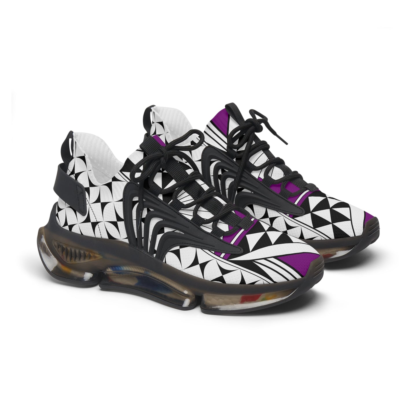 Southwest Sunrise in Purple Women's Mesh Sneakers