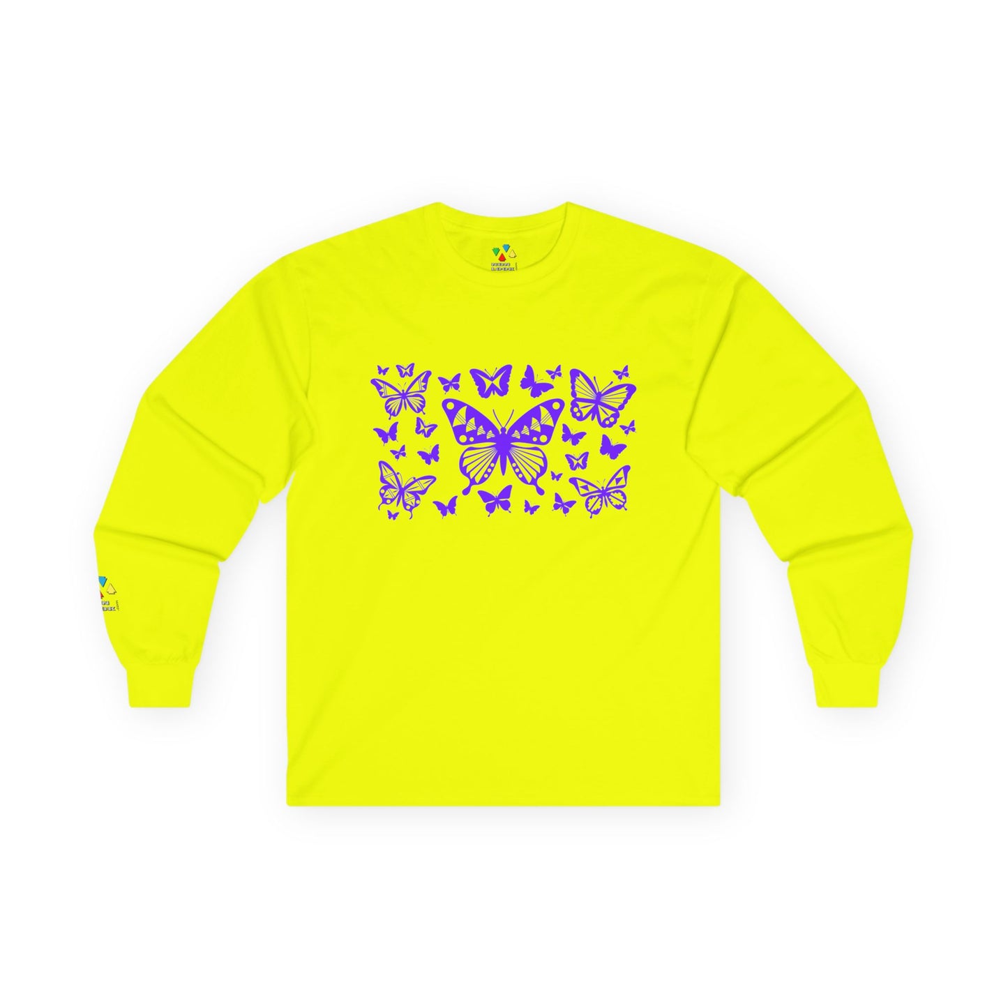 Butterfly Dance in Purple Unisex Long Sleeve Tee