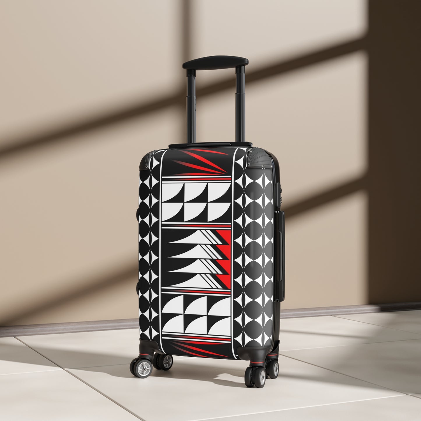 Blessed Feathers in Red Suitcases