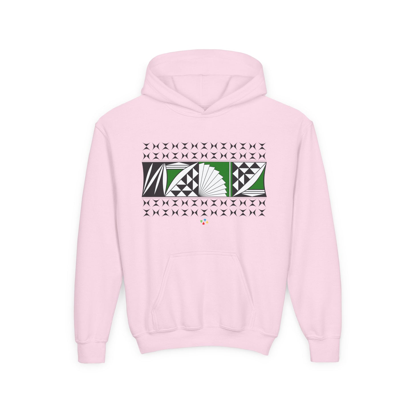 Green Southwest Sunrise Youth Heavy Blend Hooded Sweatshirt