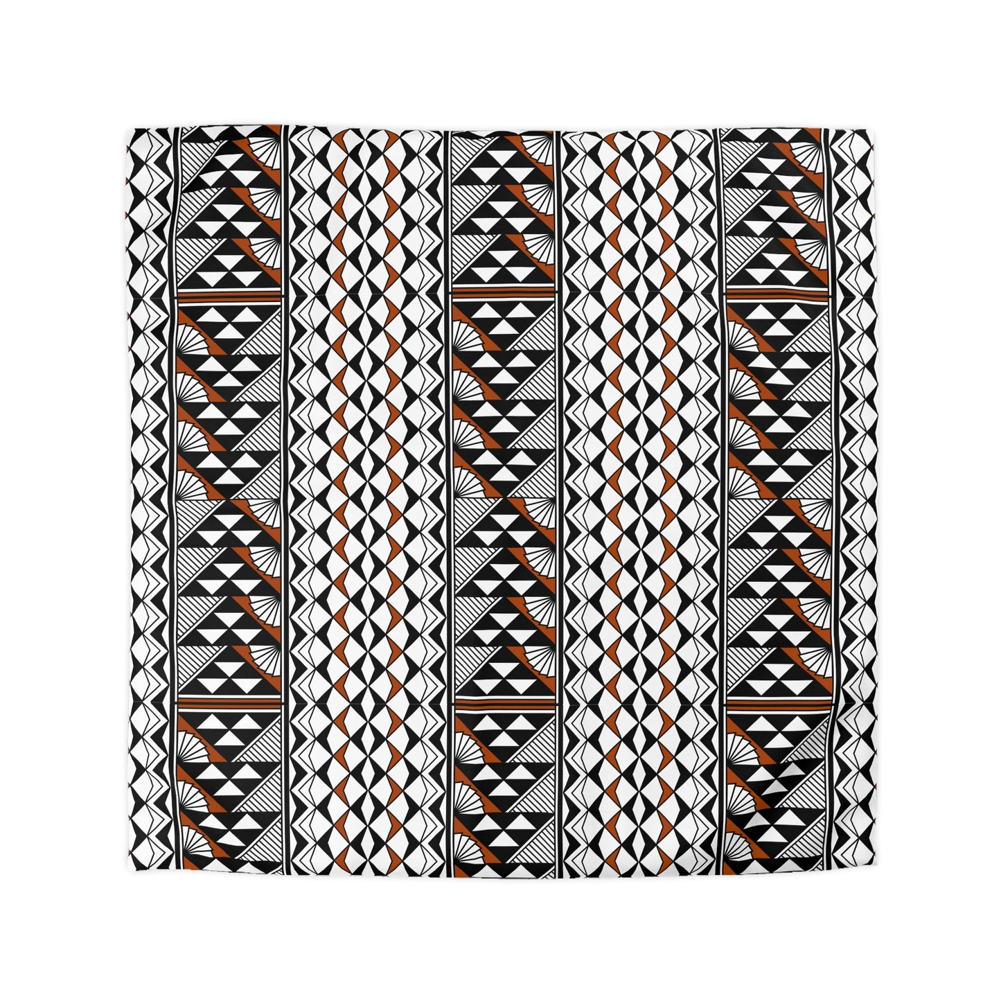 Sun and Rain in Rust Microfiber Duvet Cover