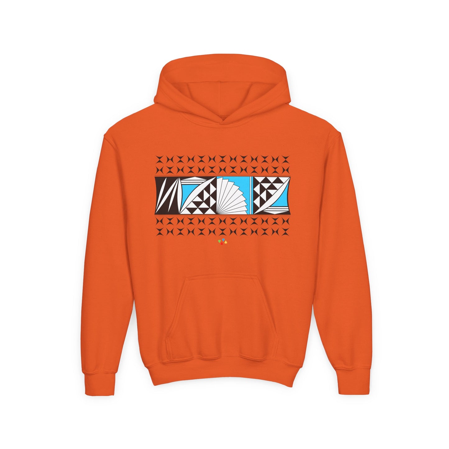 Turquoise Southwest Sunrise Youth Heavy Blend Hooded Sweatshirt
