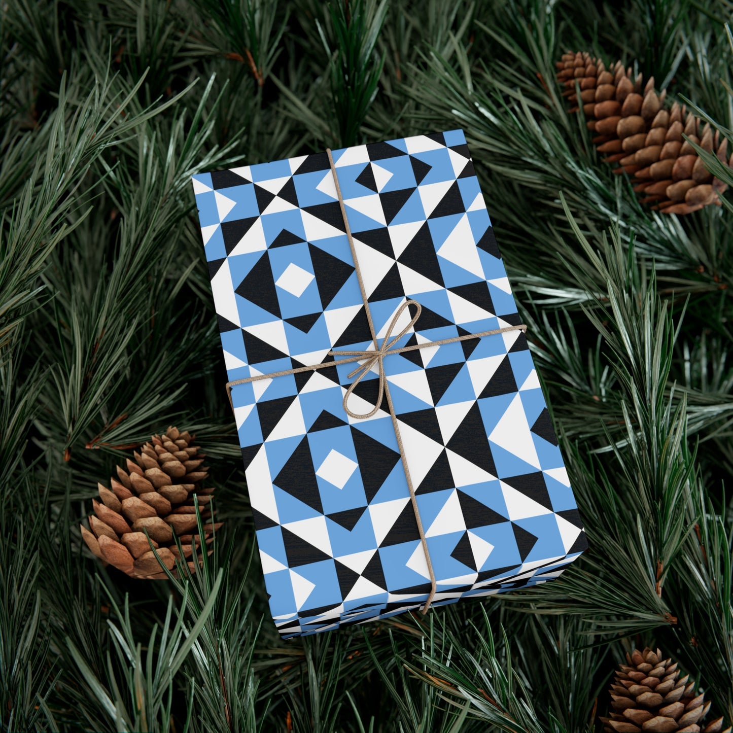 Light Blue Sacred Mountains Gift Wrap Papers