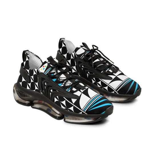 Feather Blessing in Turquoise Men's Mesh Sneakers