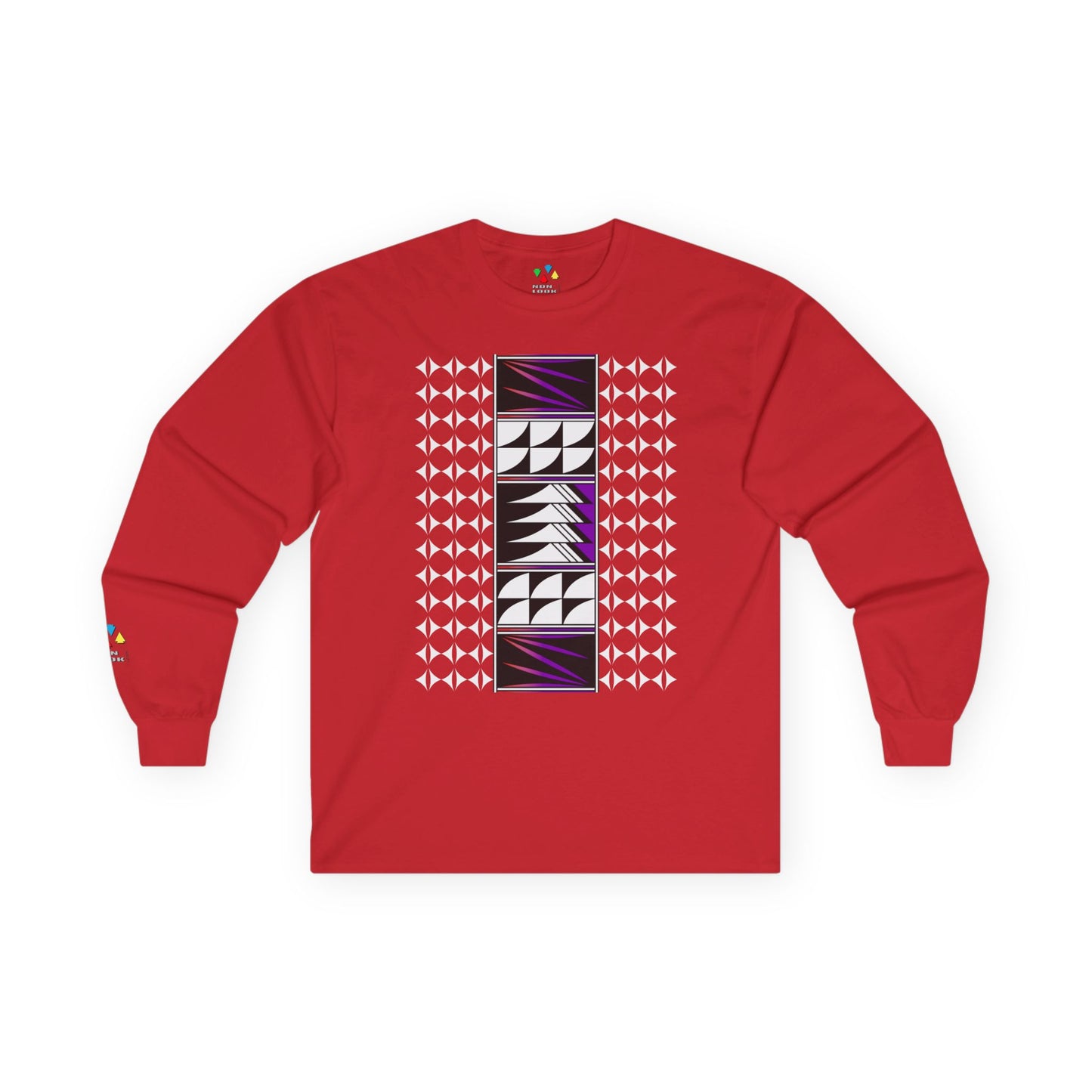 Feather Blessings in Purple Unisex Long Sleeve Tee
