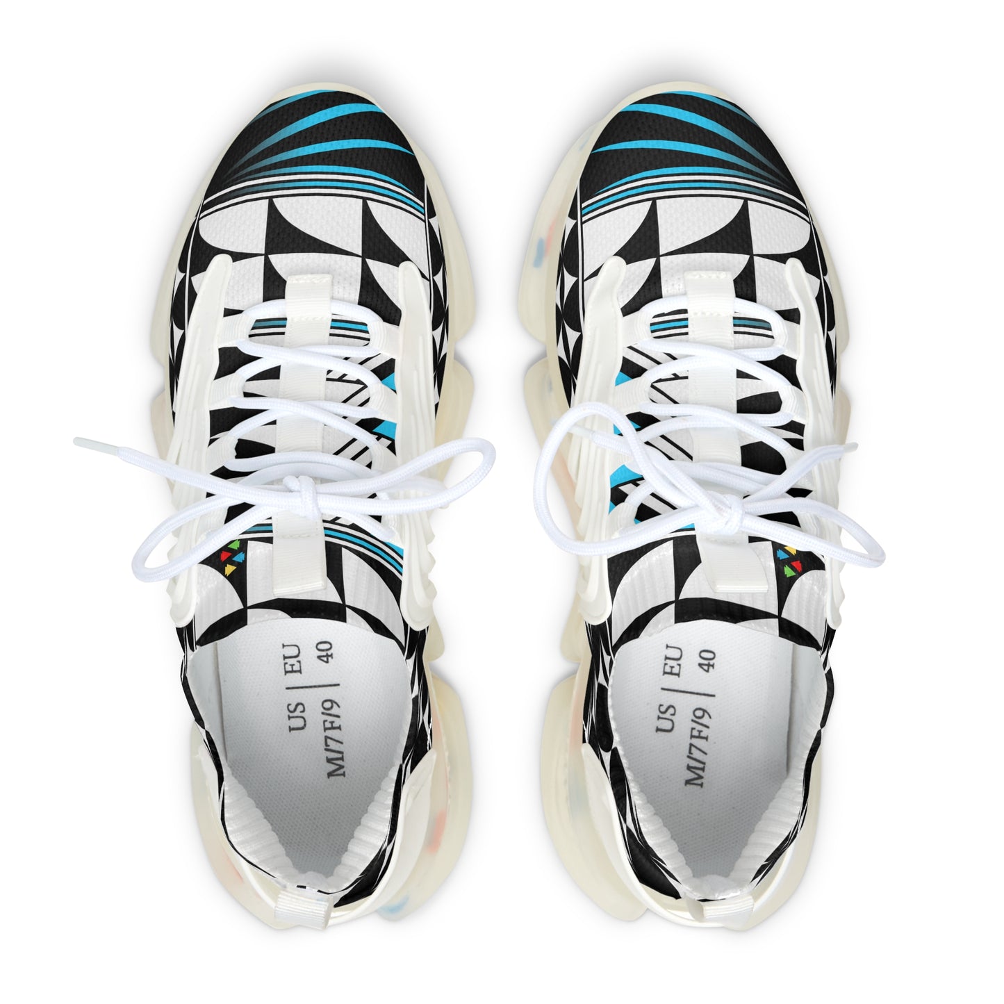 Feather Blessing in Turquoise Women's Mesh Sneakers