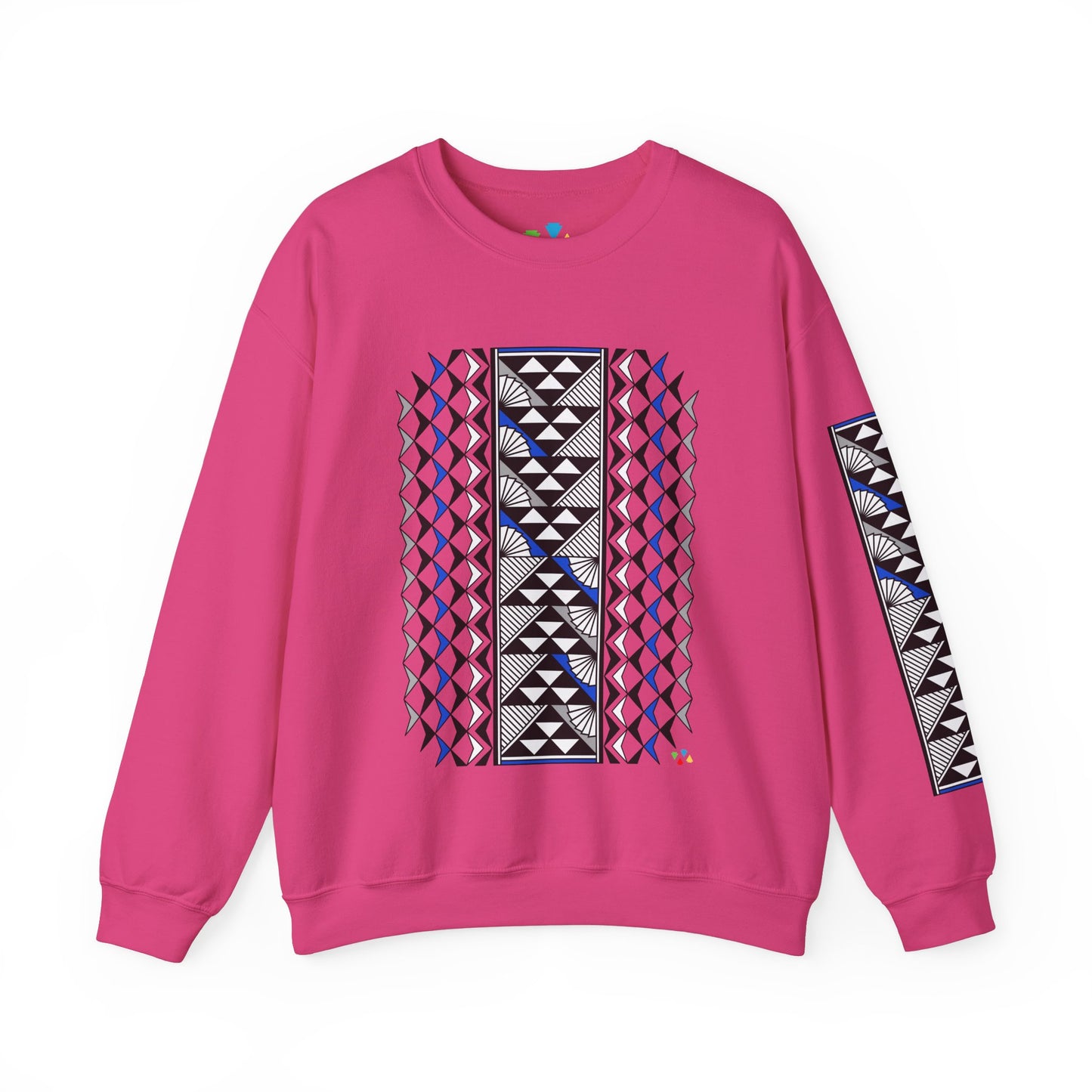 Sun and Rain in Blue/Silver Unisex Sweatshirt