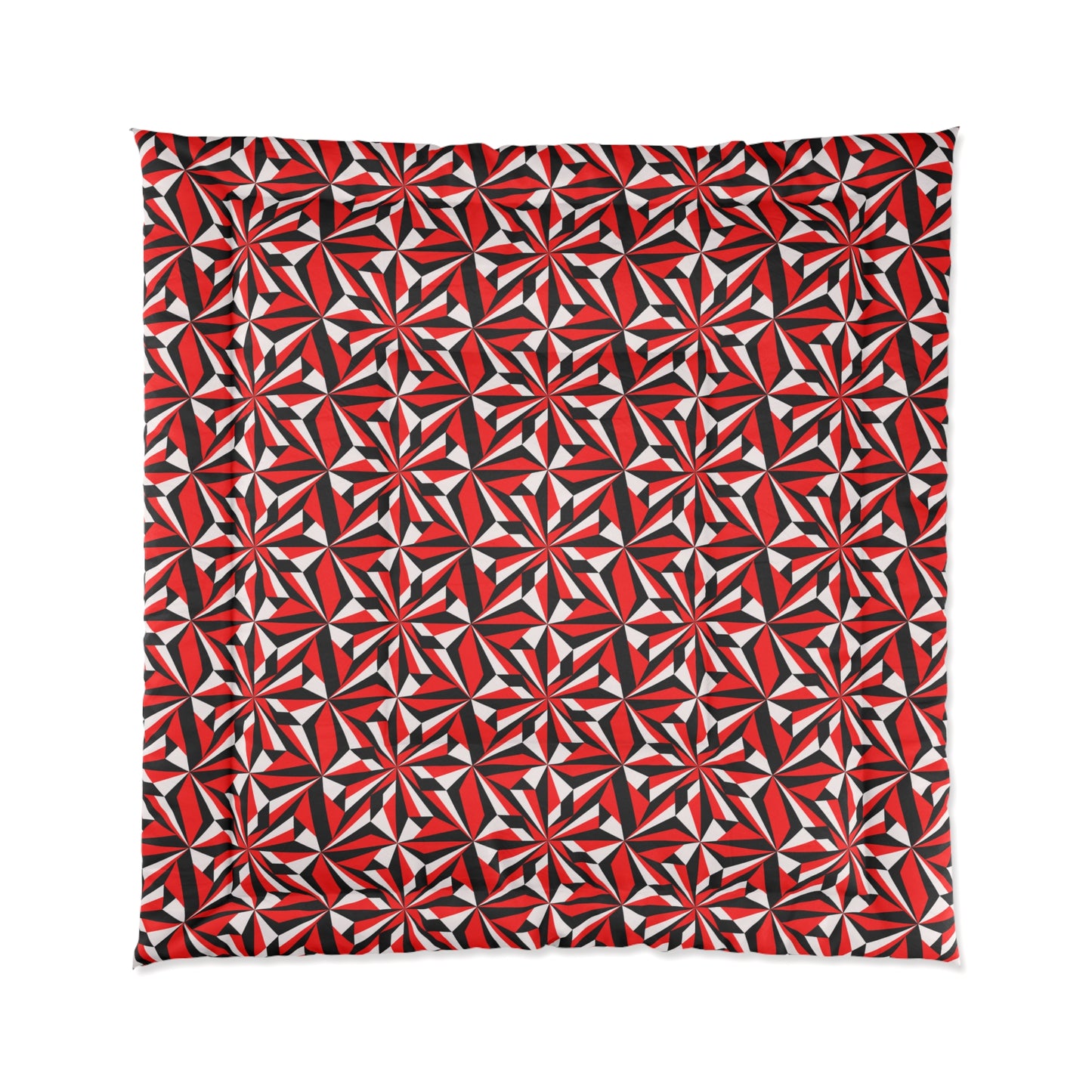 Southwest Desert Flower in Red Comforter